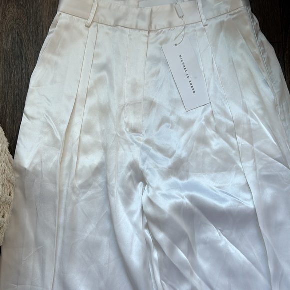 NWT Michael Lo Sordo Relaxed Silk Boy Pant - Picture 3 of 8